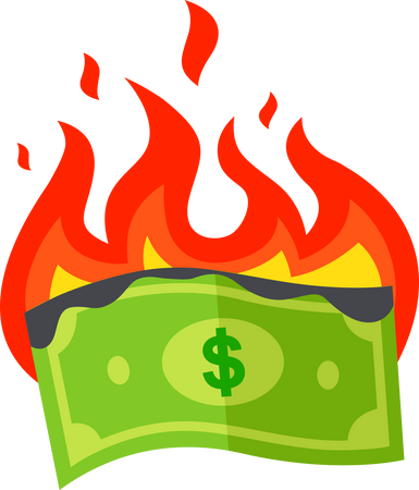Money Bill Burning